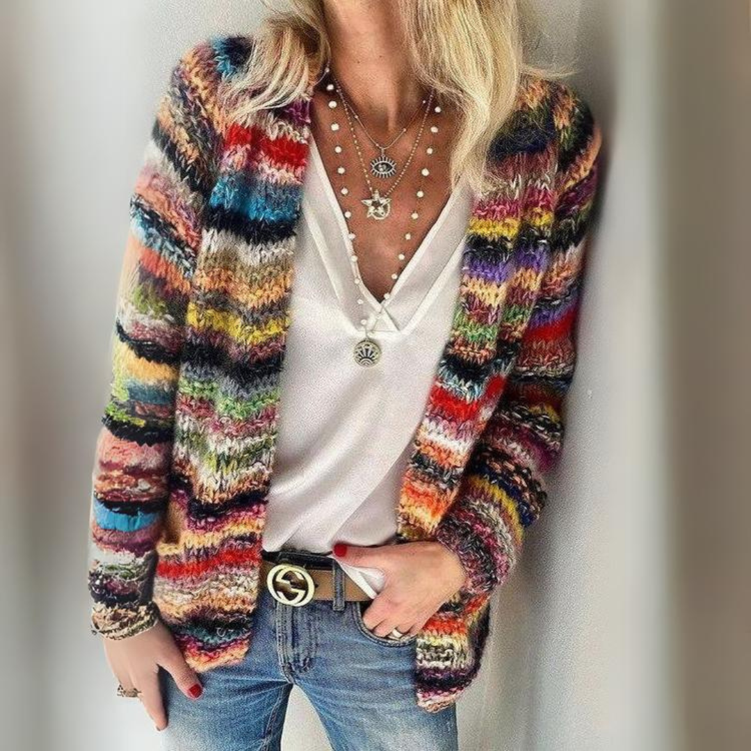 Mette Pulli | Strickjacke - Mehrfarbig