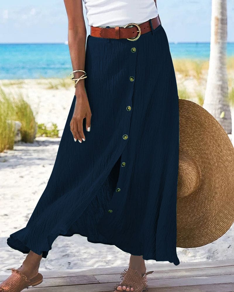 Damen Maxirock mit A-Linie für Sommer – Alina