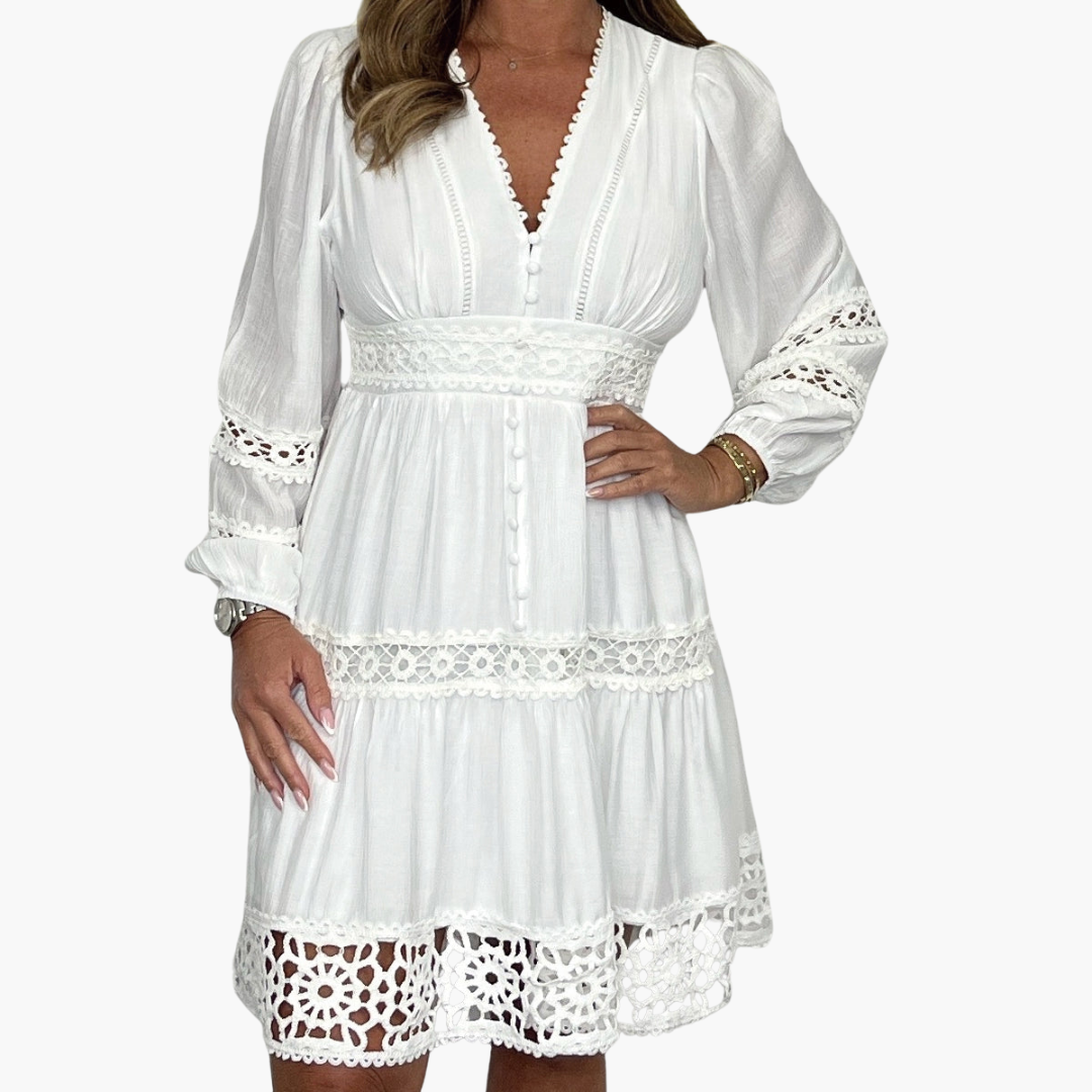 Boho Kleid mit Spitze für Damen – Sommerkleid