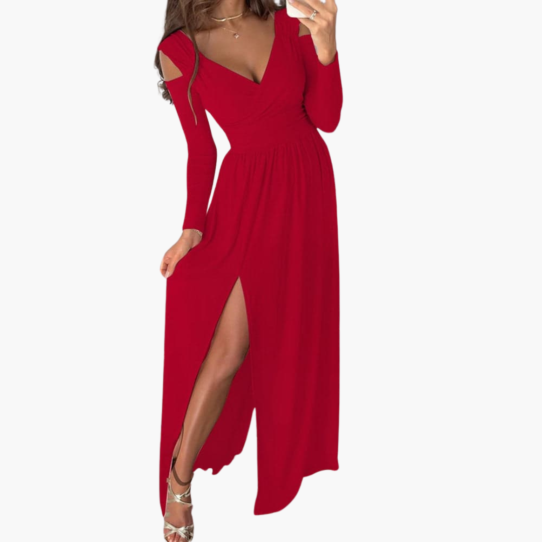 Abendkleid für Damen – Lang, Elegant & Mit Hohem Schlitz