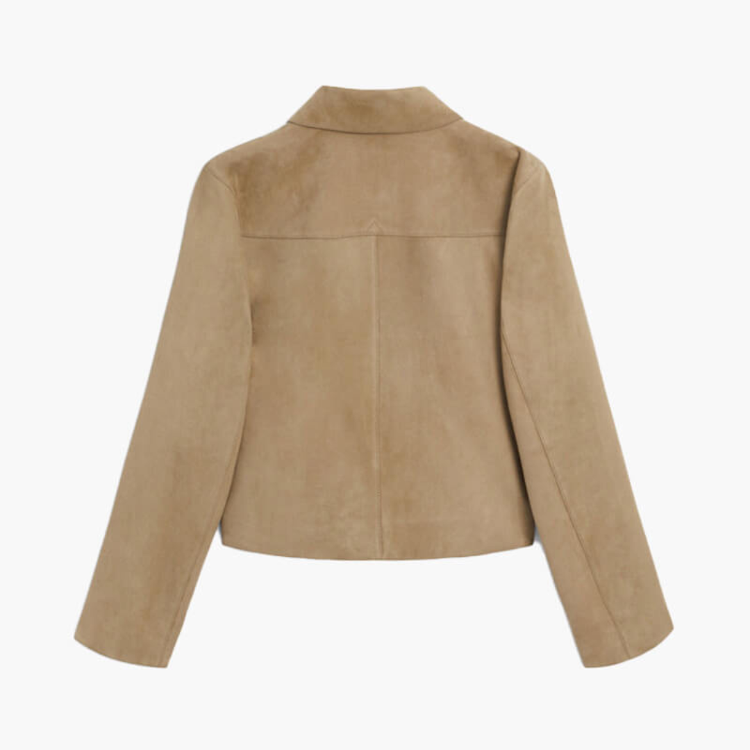 Clara Jacke | Stilvolle Jacke aus Kunst-Wildleder für kalte Tage