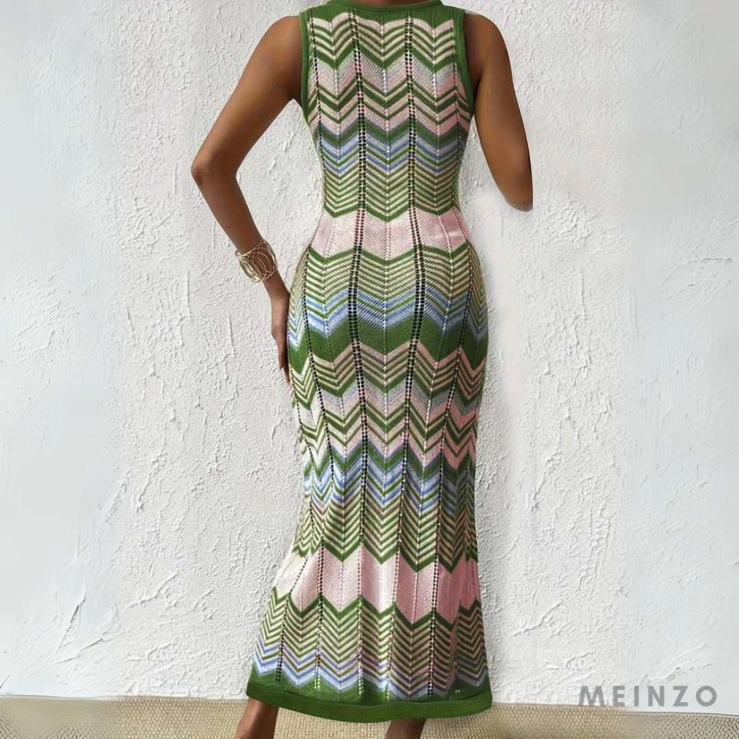 Mison Kleid | Gestreiftes Maxikleid für Strandkomfort