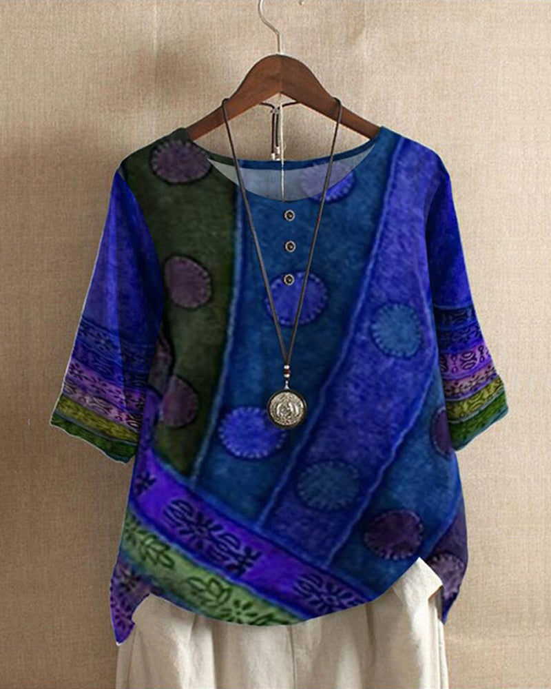 Vintage Boho Top - Leicht und Schick