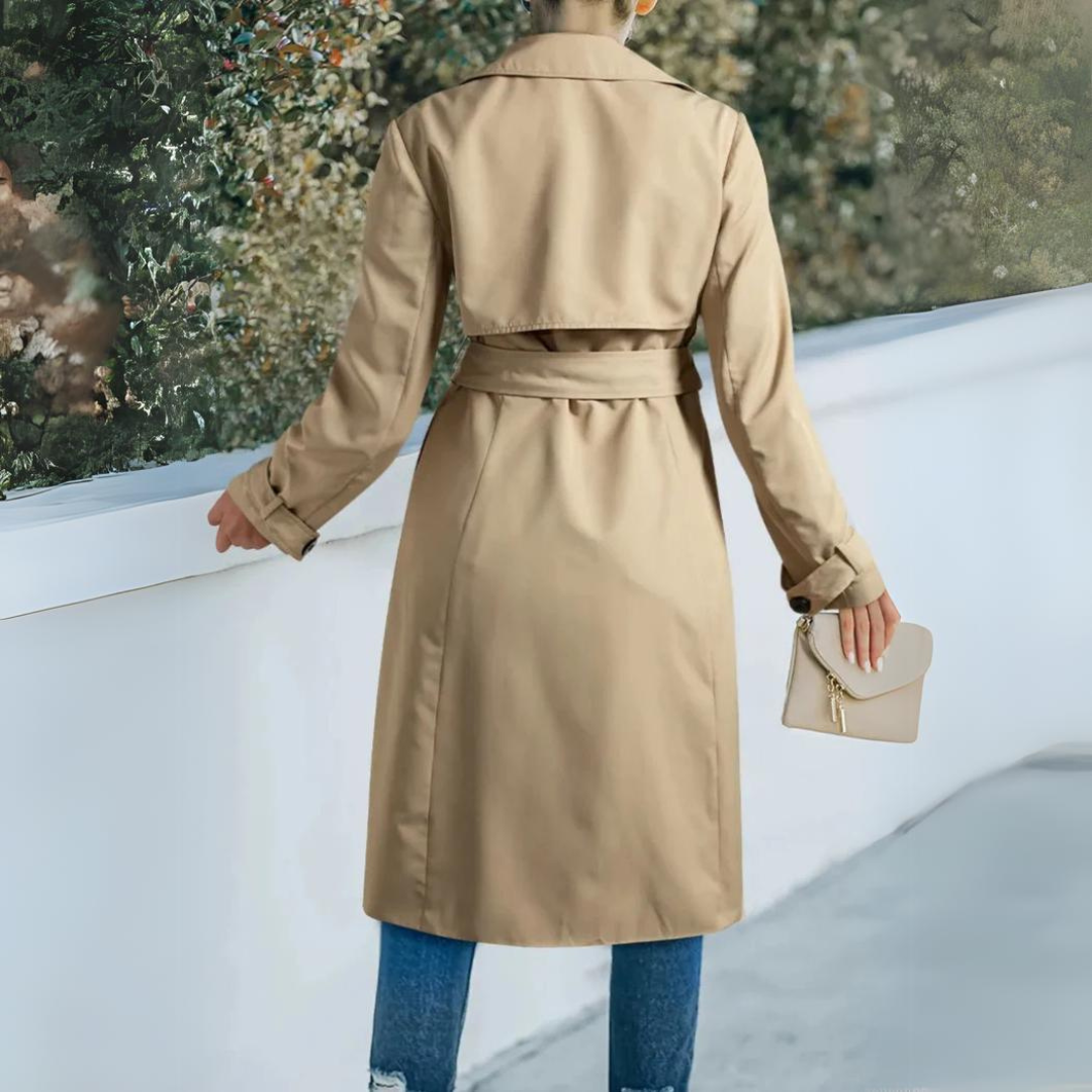 Burbory Jacket | Stylischer Beige Damen Trenchcoat