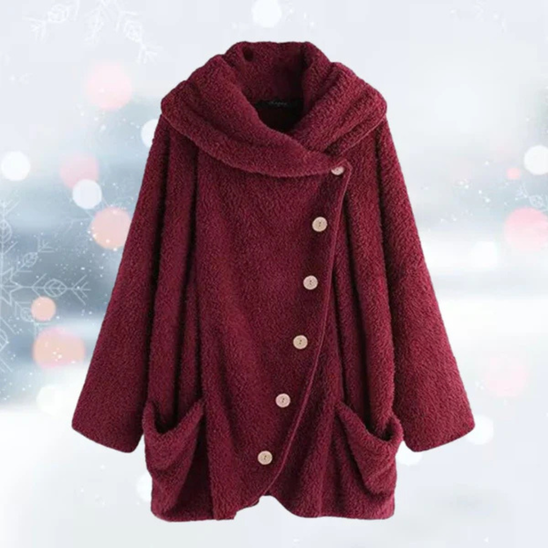 CozyLux Plüschjacke | Komfortabler Cardigan für Zuhause und Unterwegs