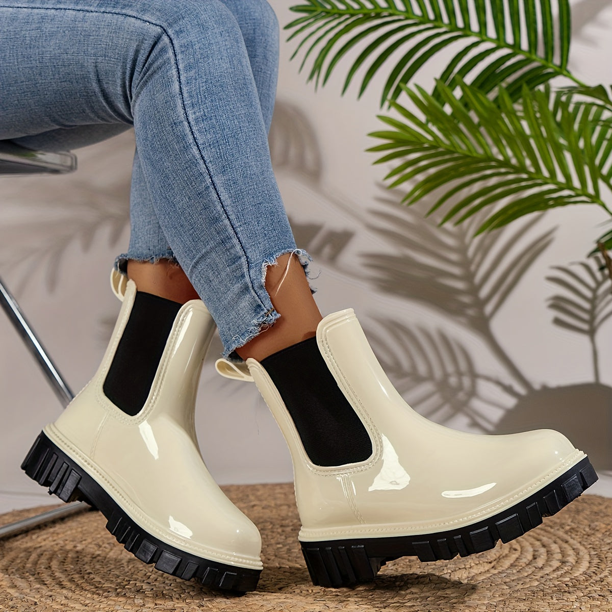 Lakelynn - Hochhackige Regenstiefel
