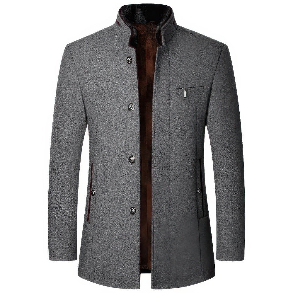 Tru - Herren Kaschmir Winter Trenchcoat Jacke
