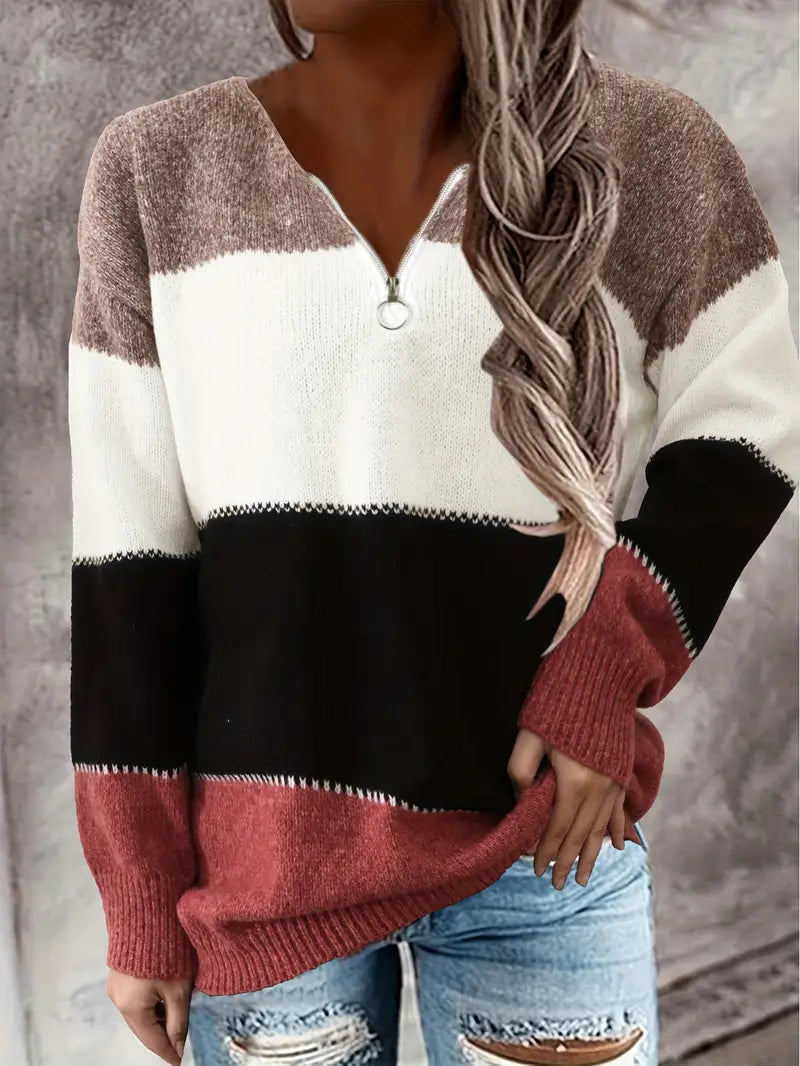 Paye - Lässiger Pullover mit Reißverschluss Damen