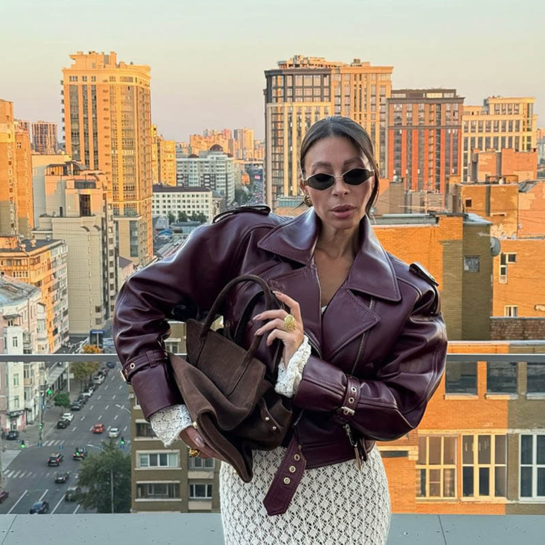Mia Lederjacke | Stilvolle Damenjacke im Vintage-Stil für Winter