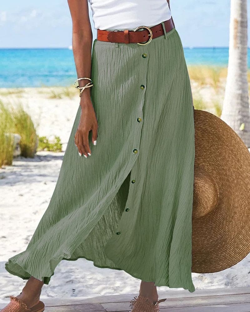Damen Maxirock mit A-Linie für Sommer – Alina