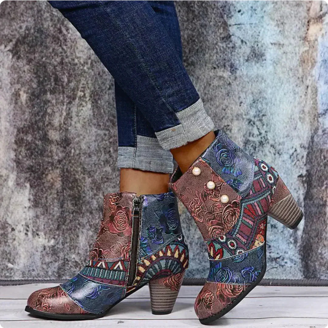 Lillymoda | Hanna - Stylische Retro-Stiefeletten