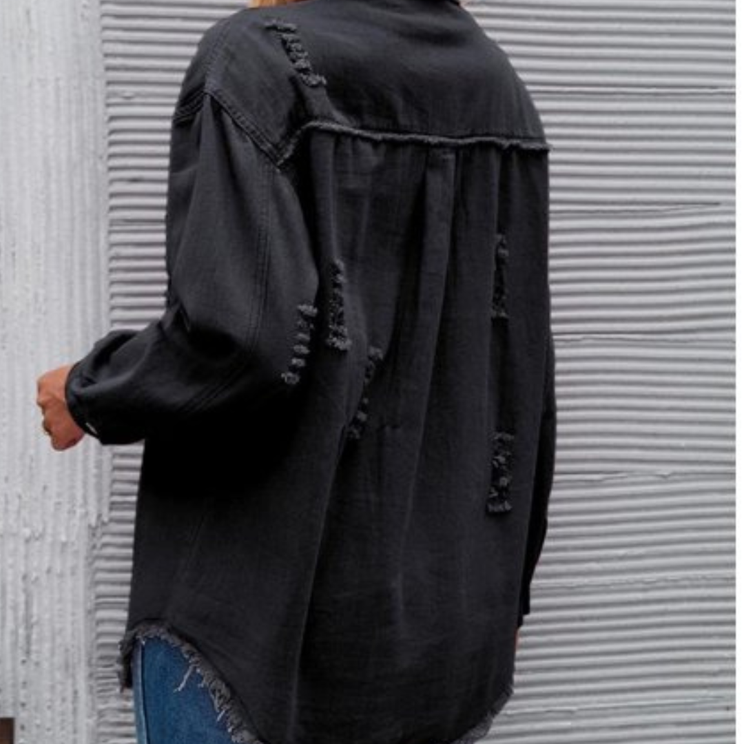 Sofie Jacke | Lässige Eleganz Langarm-Denimjacke für Damen