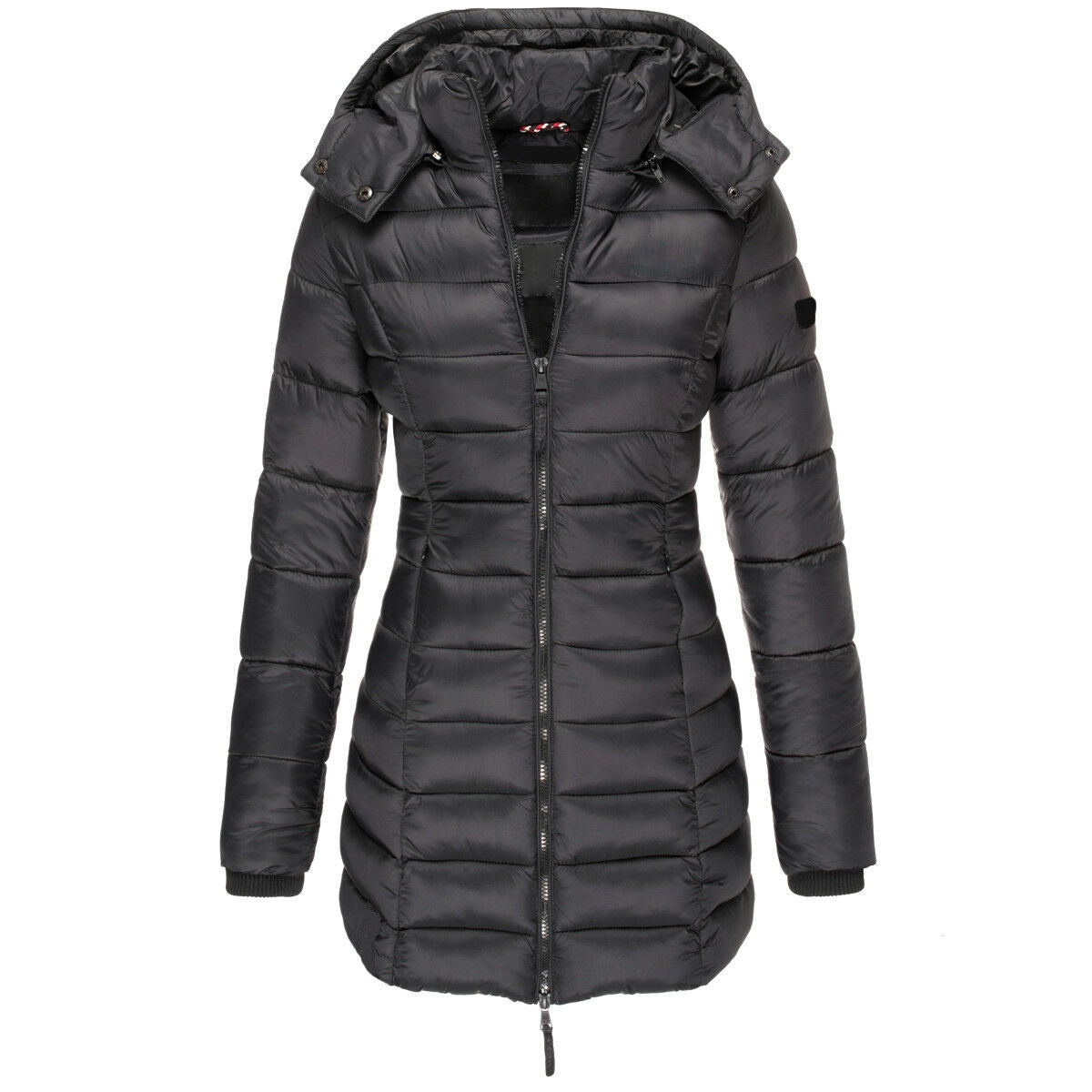 Lillymoda | Claire – Maßgeschneiderter, wattierter Wintermantel mit Kapuze
