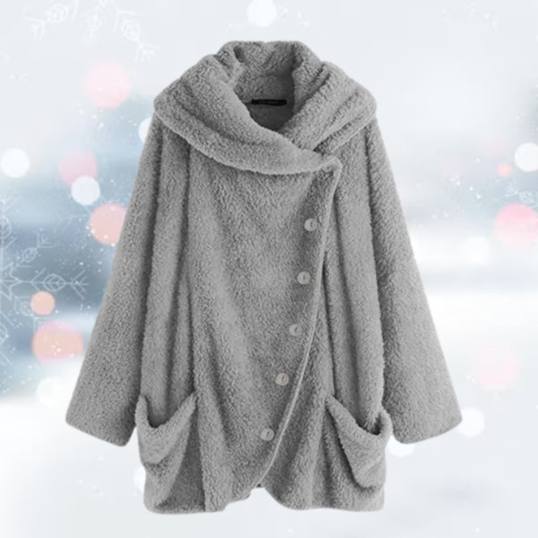 CozyLux Plüschjacke | Komfortabler Cardigan für Zuhause und Unterwegs