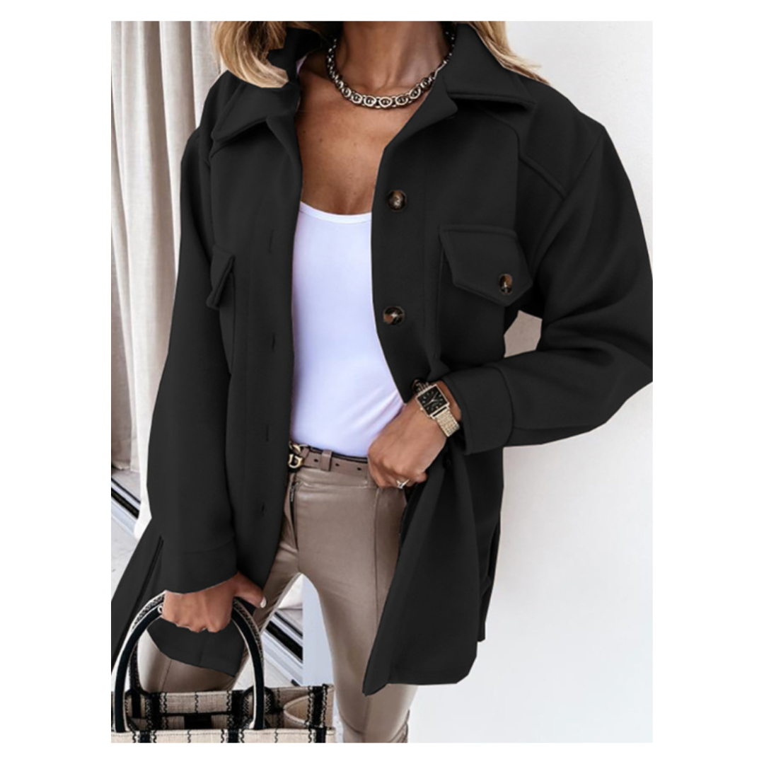 Zaniyah | Damen Lässig Knopf Daunen Jacke | Winter