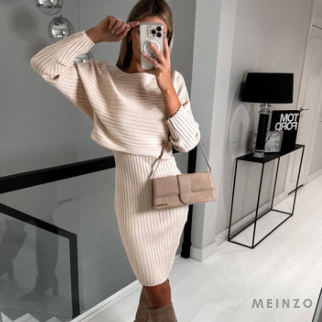 Hannah Kleid | Ärmelloses Strickkleid mit Pullover