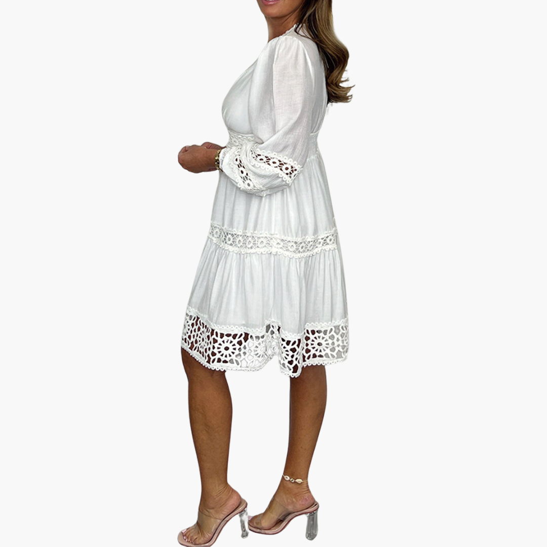 Boho Kleid mit Spitze für Damen – Sommerkleid