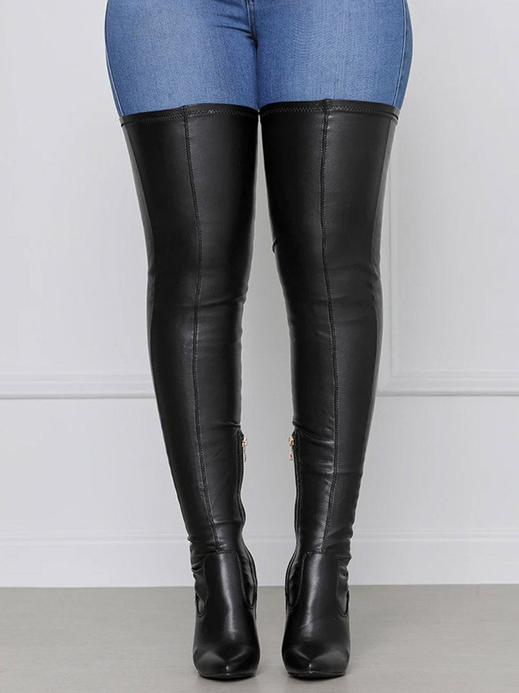 Eamone | Damen Overknee Stiefel | Wasserdichte