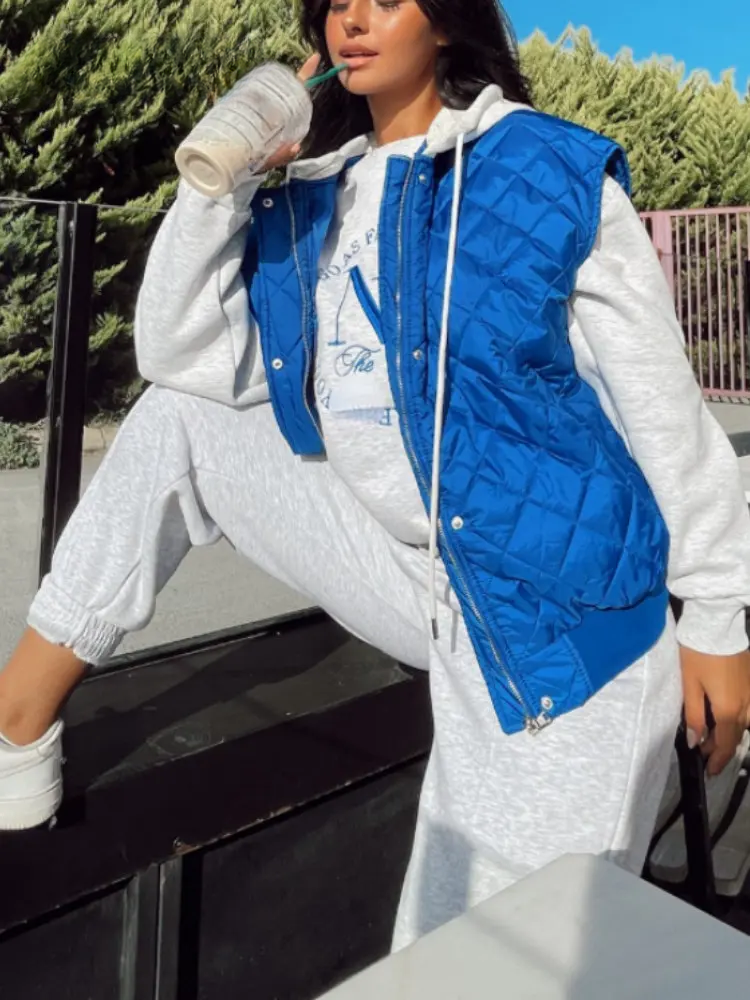 Lillymoda | Chloe - Stylische Gepolsterte Weste mit Kapuze