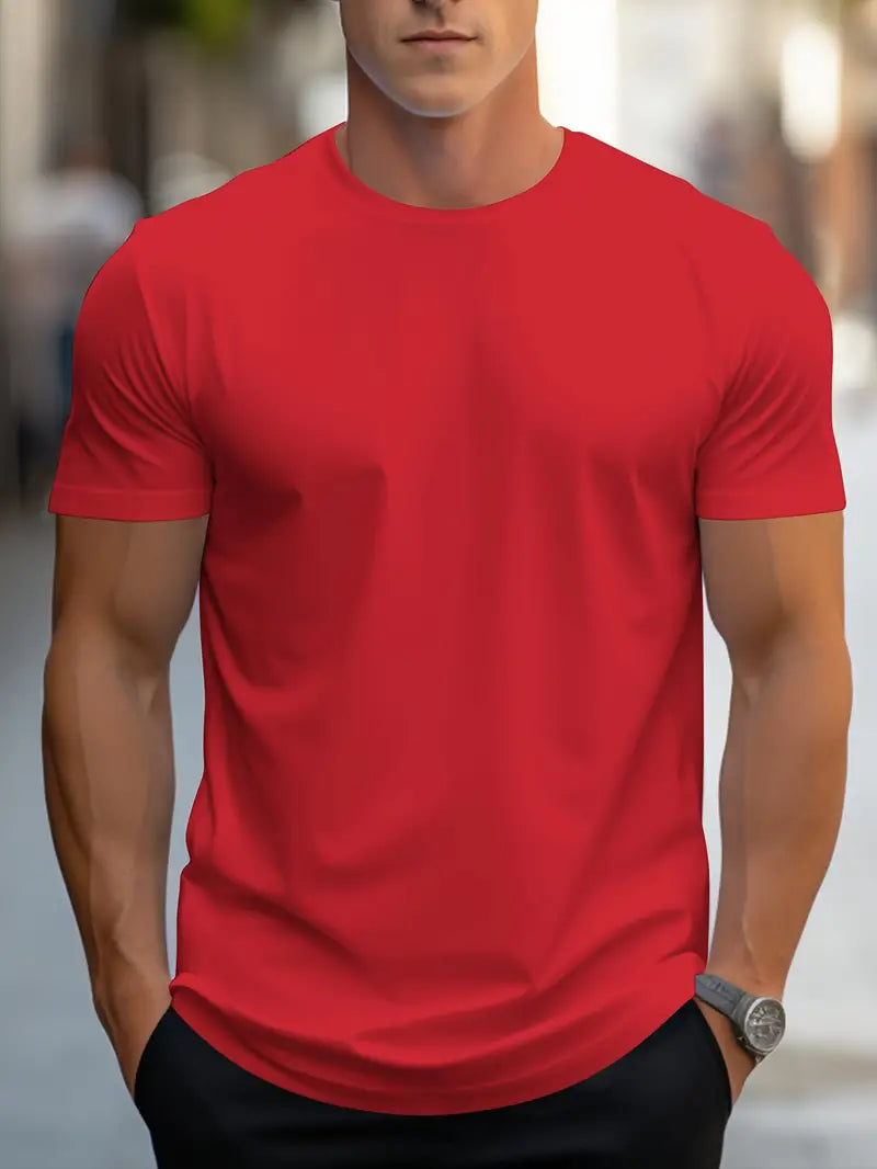 Sammy - Lässiges Rundhals-T-Shirt Für Herren