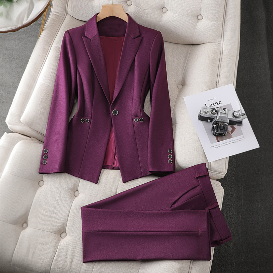 Bria | Damen Formeller Hosen Und Blazer Satz | Zweiteilig