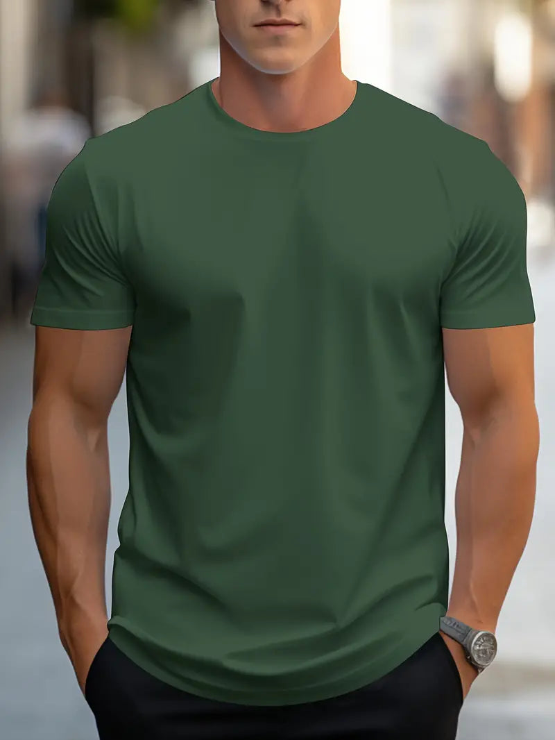 Sammy - Lässiges Rundhals-T-Shirt Für Herren