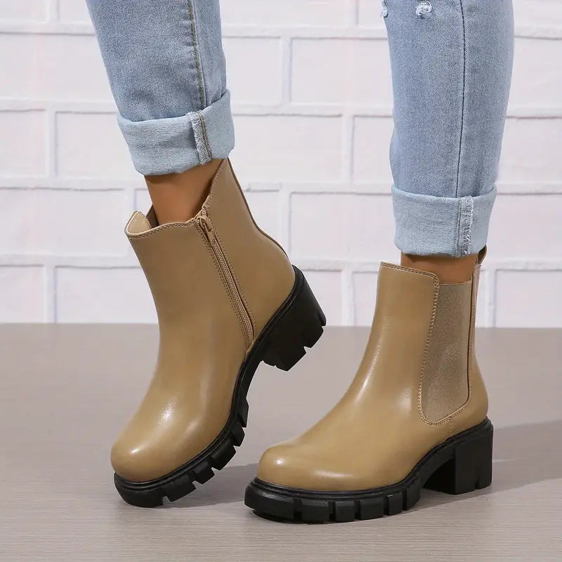 Catrin - Bequeme Chunky Chelsea Boots für Damen