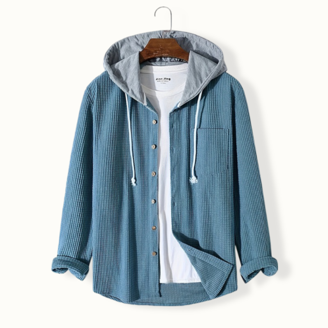 Eugene | Herren Übergroße Kapuzenjacke | Button Down