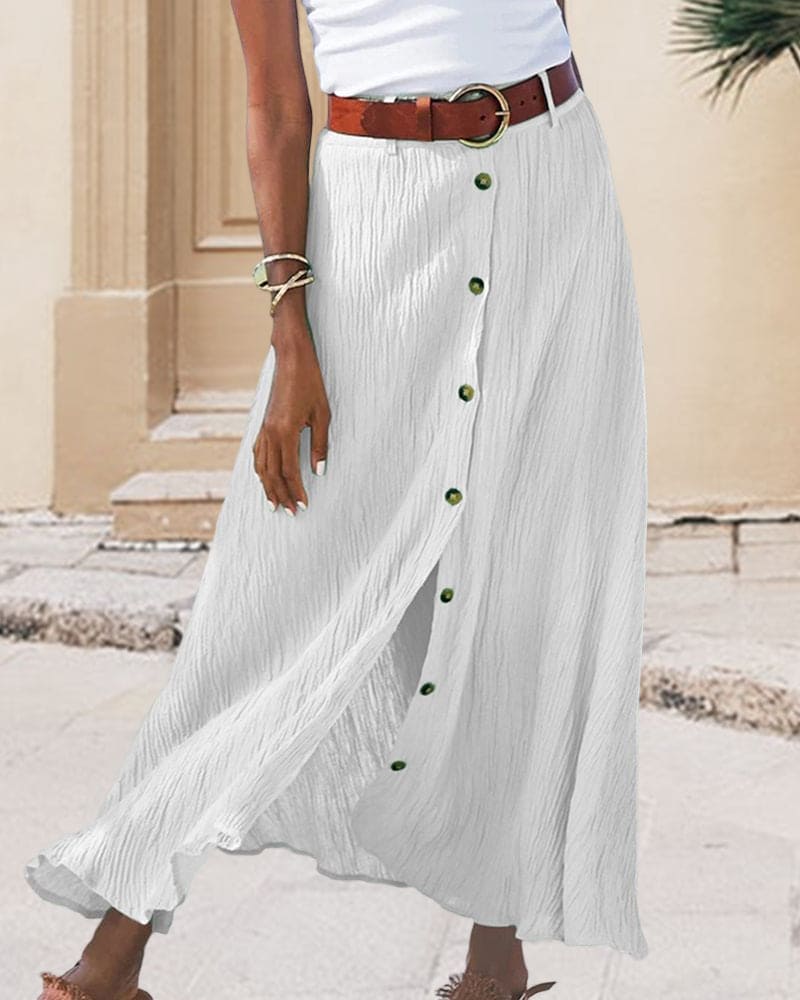 Damen Maxirock mit A-Linie für Sommer – Alina