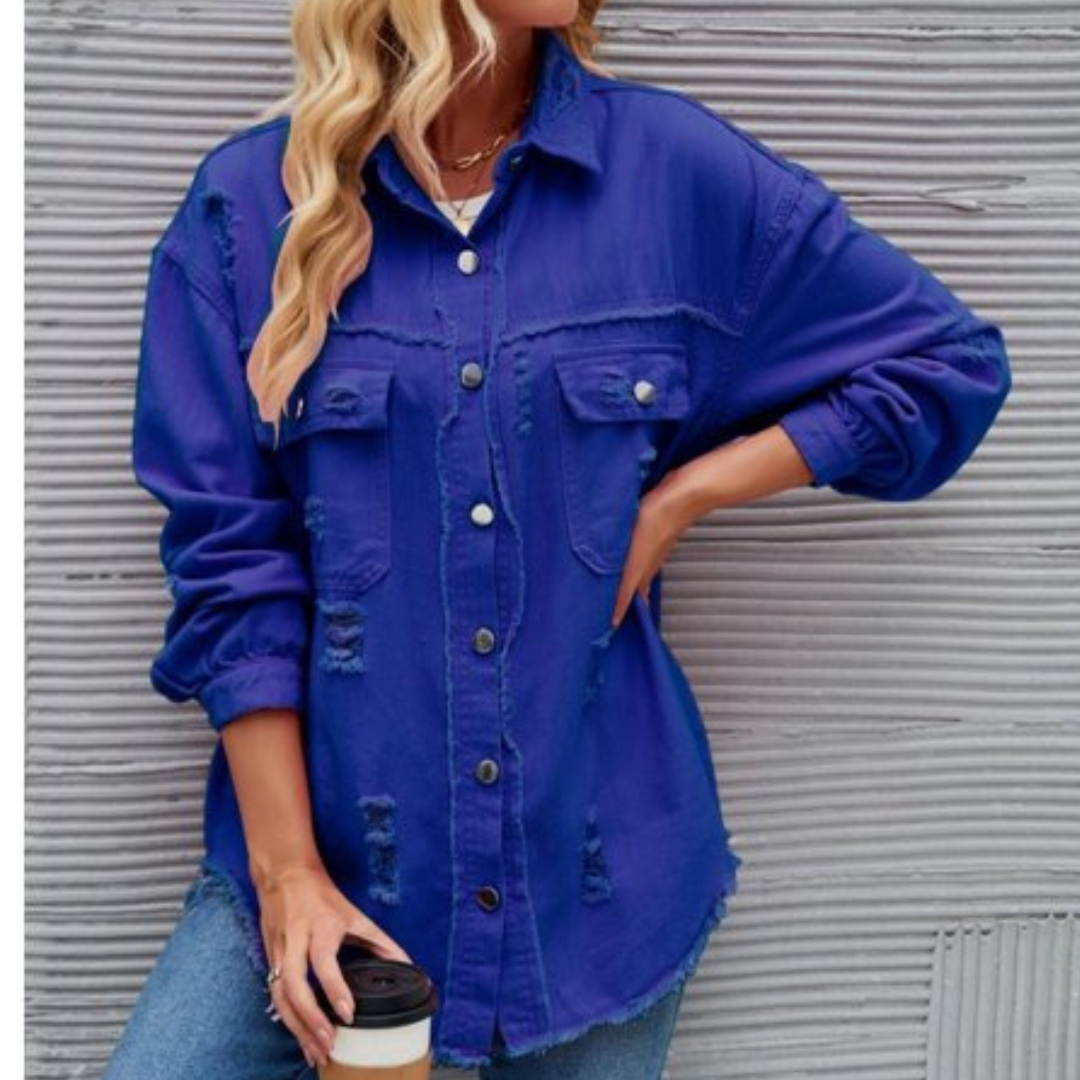 Sofie Jacke | Lässige Eleganz Langarm-Denimjacke für Damen