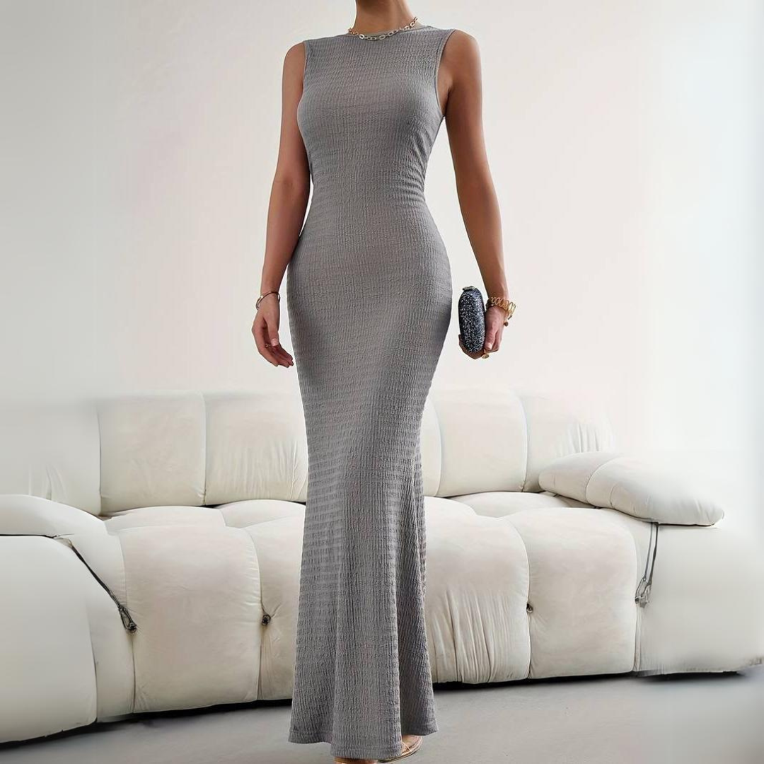 Katja Maxi Kleid | Elegantes langes Bodycon für Frauen