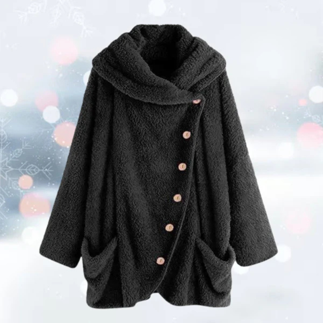 CozyLux Plüschjacke | Komfortabler Cardigan für Zuhause und Unterwegs