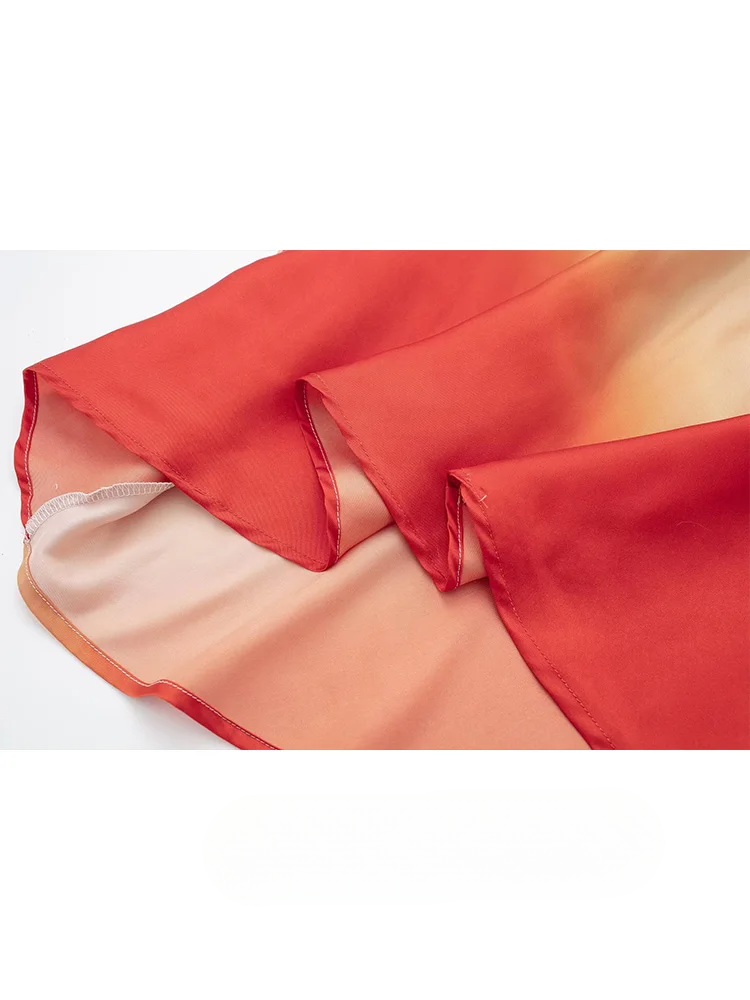 Lillymoda | Beatrice - langes rückenfreies Kleid in Farbverlauf