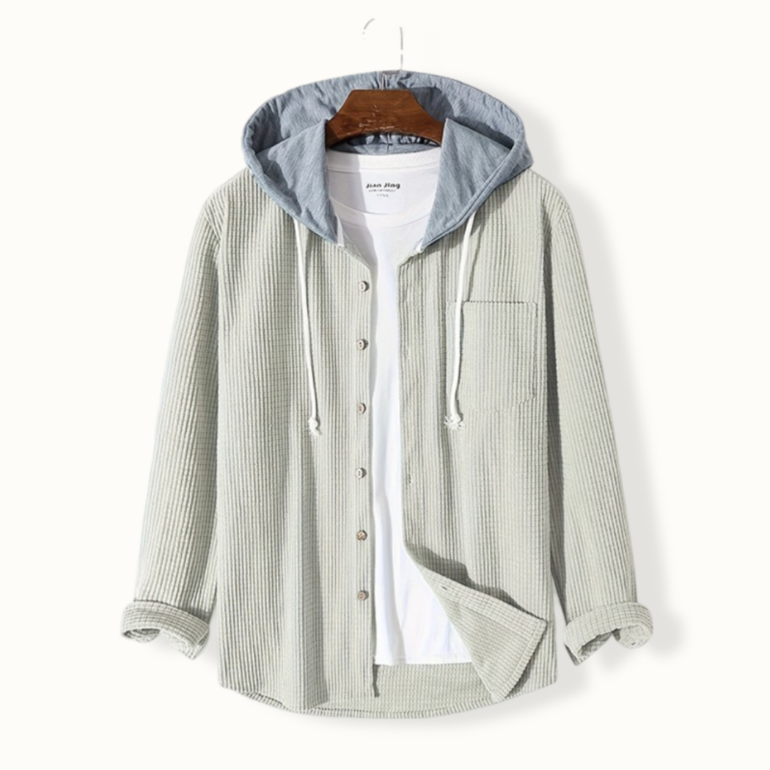 Eugene | Herren Übergroße Kapuzenjacke | Button Down