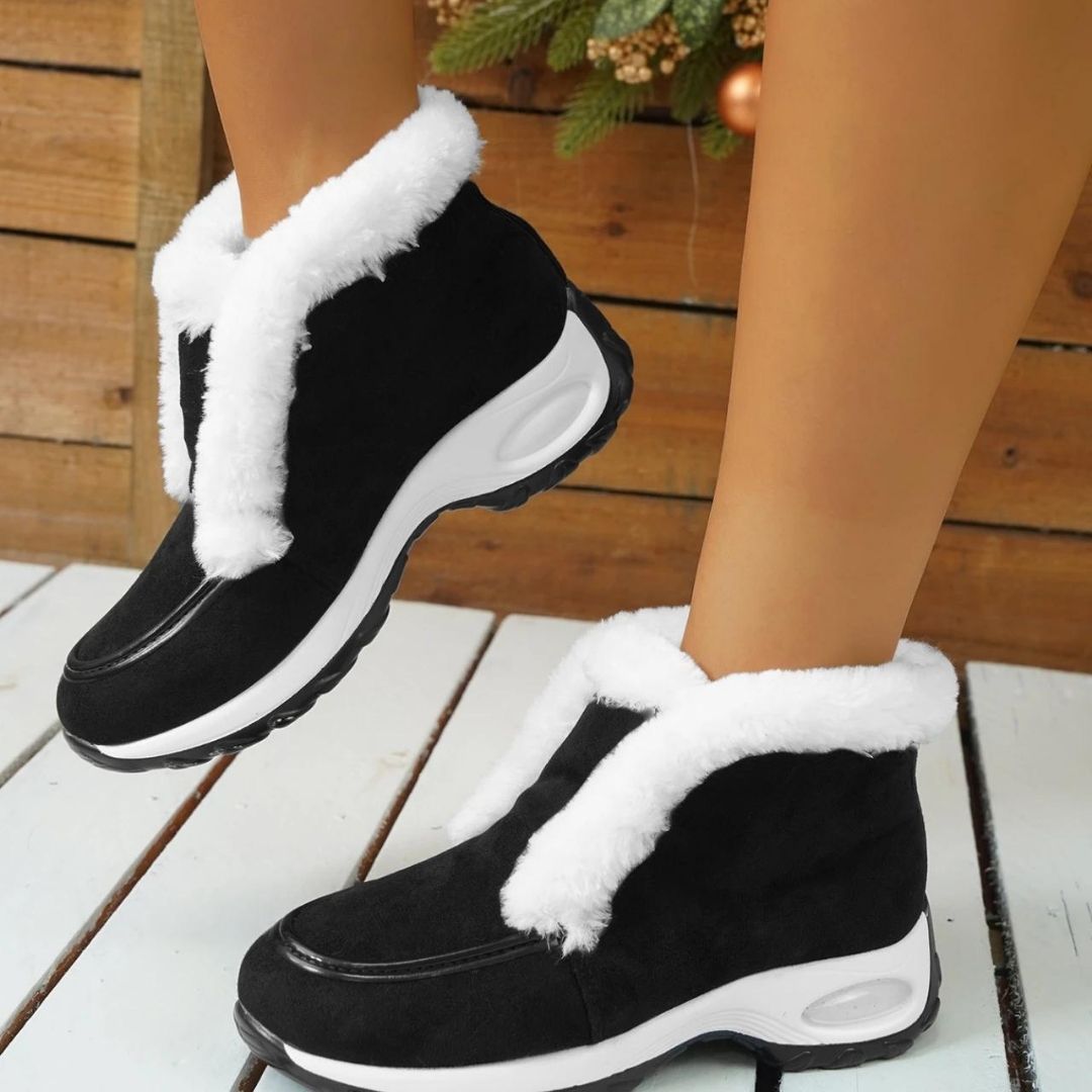 Wren - Elegante Gefütterte Stiefelette mit Kuscheldetail