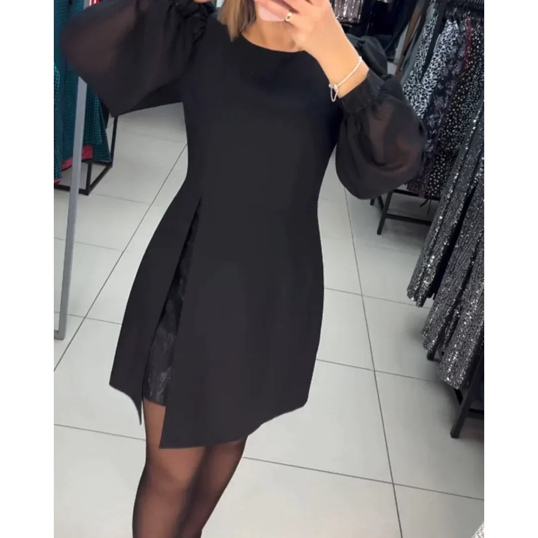Lillymoda | Millie - Elegantes Langärmeliges Kleid für Frauen