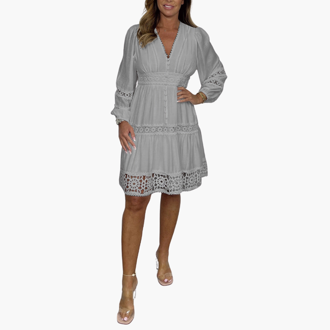 Boho Kleid mit Spitze für Damen – Sommerkleid