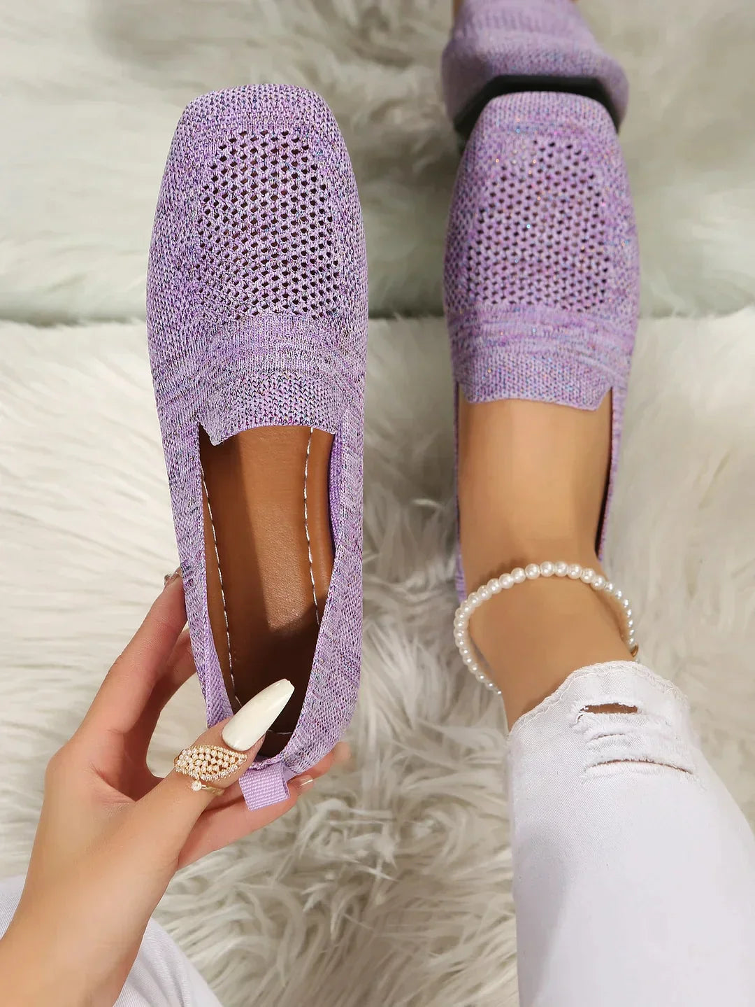 Damia - Orthopädische rutschfeste flache Schuhe