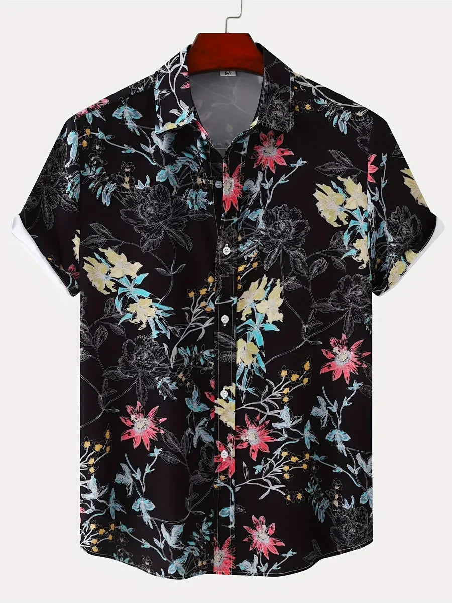Gerwin - Herren Hemd mit Blumenmuster