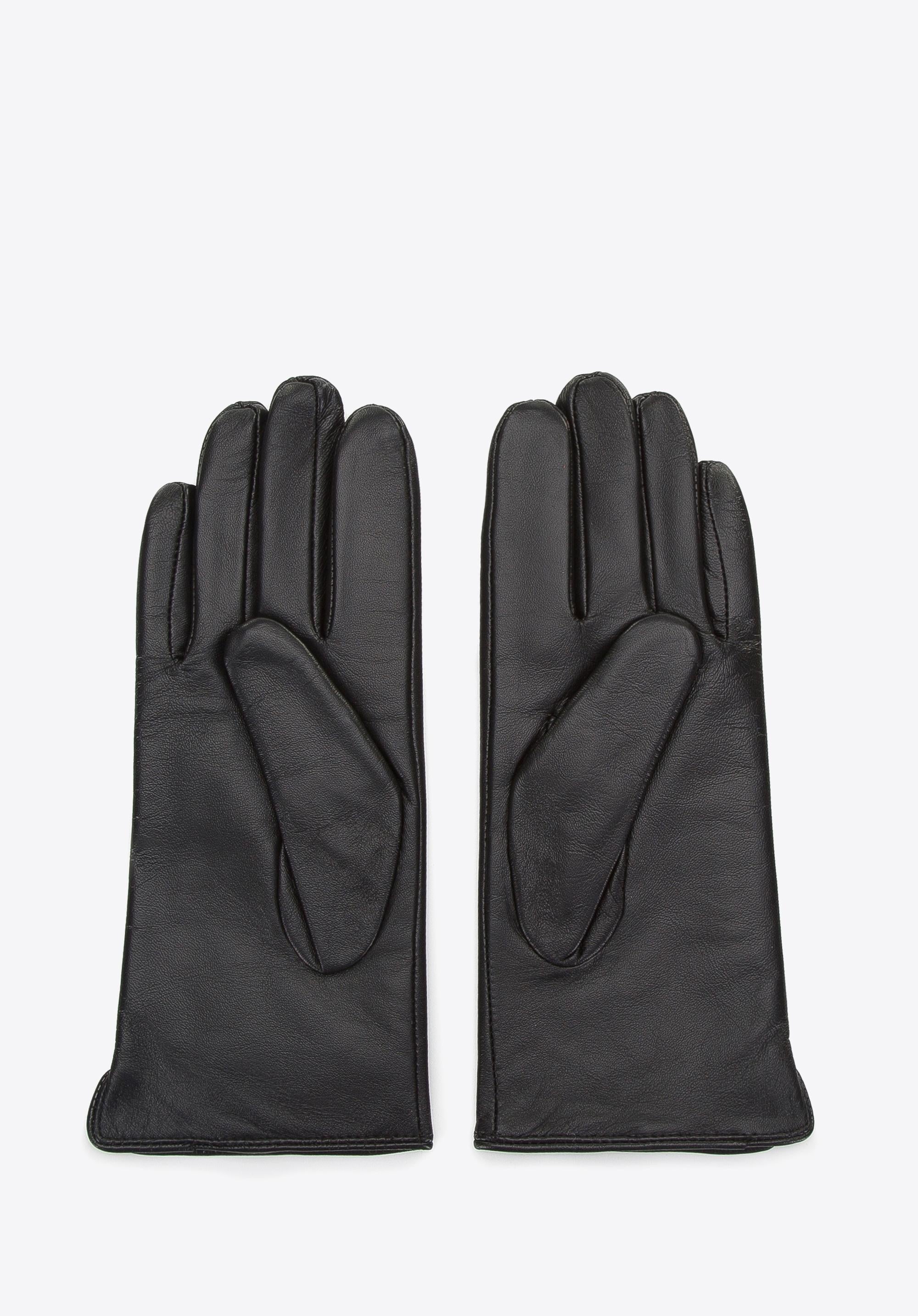 Handschuhe aus weichem Leder mit stilvollen dekorativen Nähten