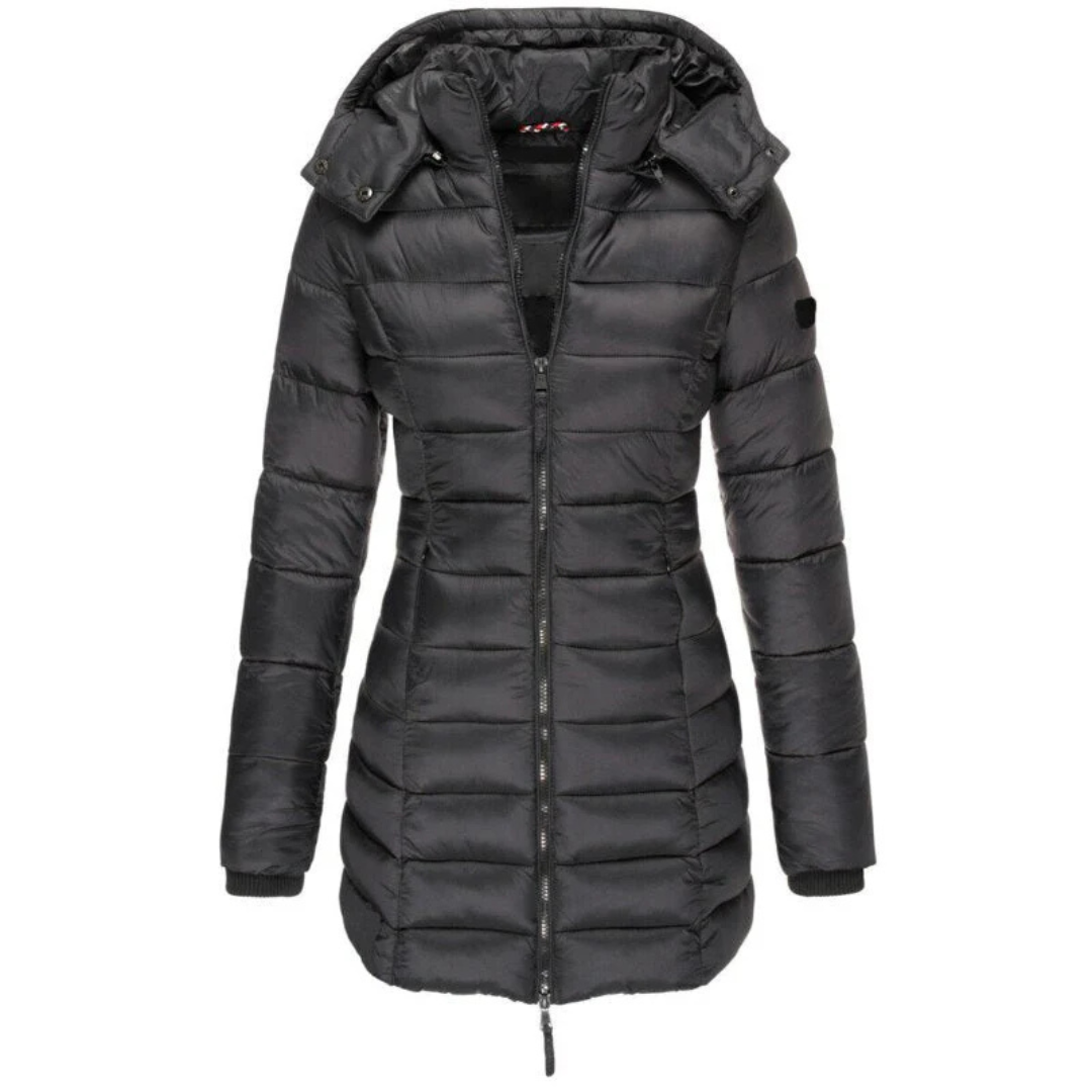 Mayla Jacke | Die beste und kuscheligste Daunenjacke mit Kapuze und Reißverschluss