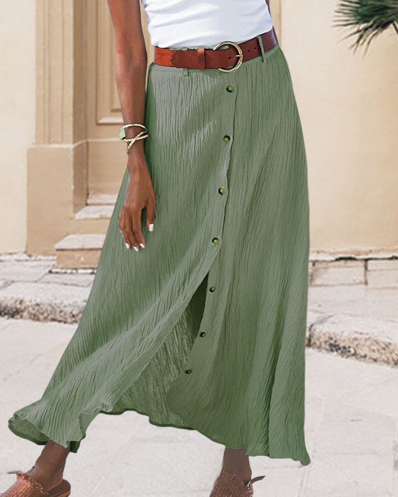Damen Maxirock mit A-Linie für Sommer – Alina