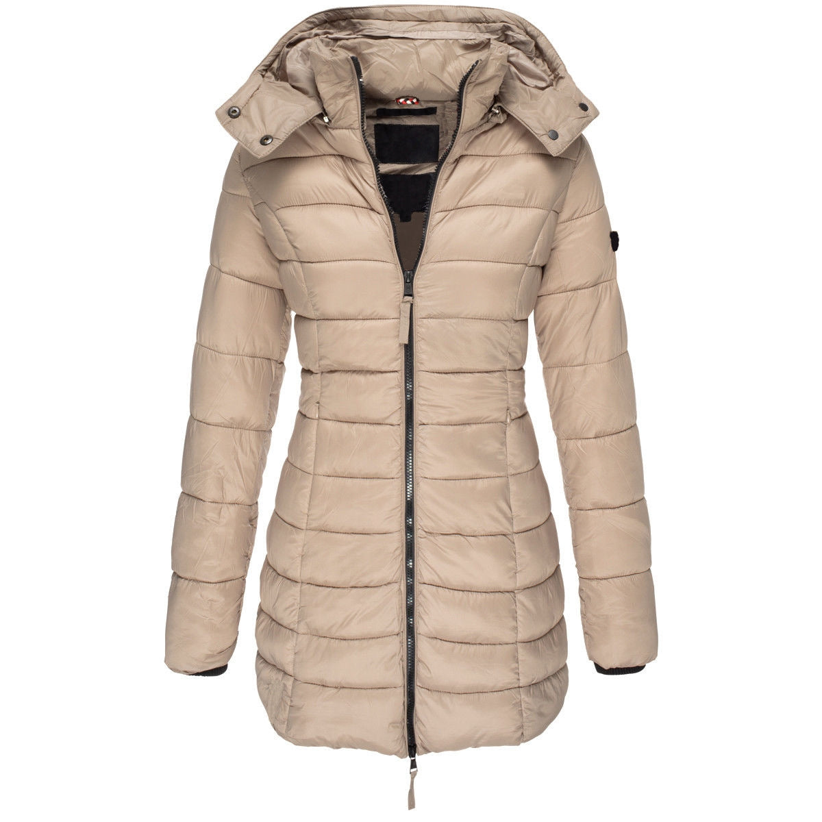 Lillymoda | Claire – Maßgeschneiderter, wattierter Wintermantel mit Kapuze