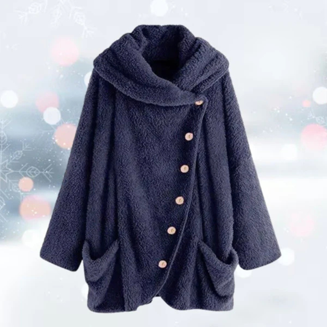 CozyLux Plüschjacke | Komfortabler Cardigan für Zuhause und Unterwegs