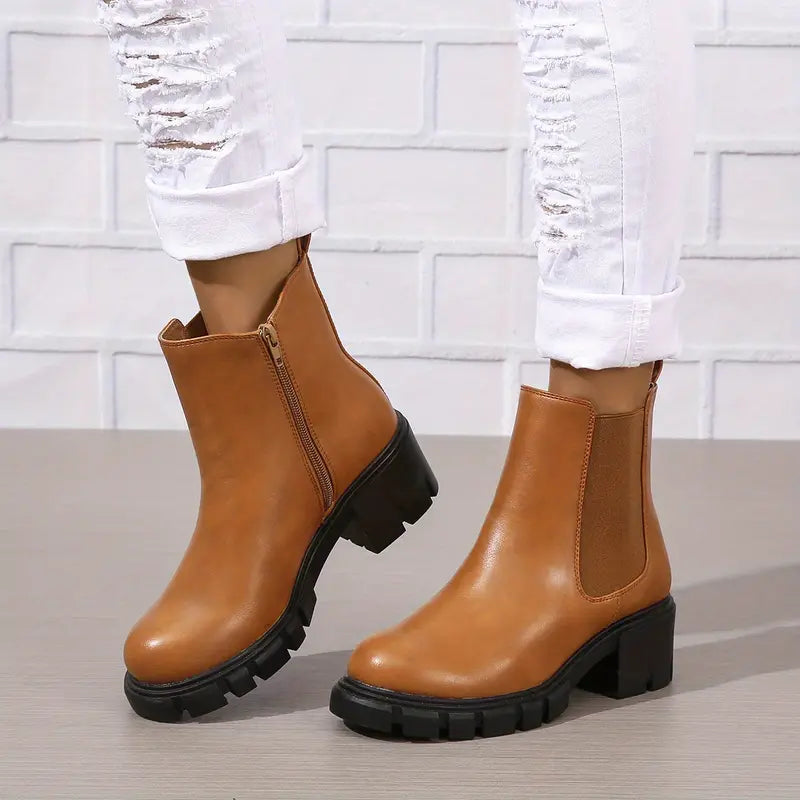 Catrin - Bequeme Chunky Chelsea Boots für Damen