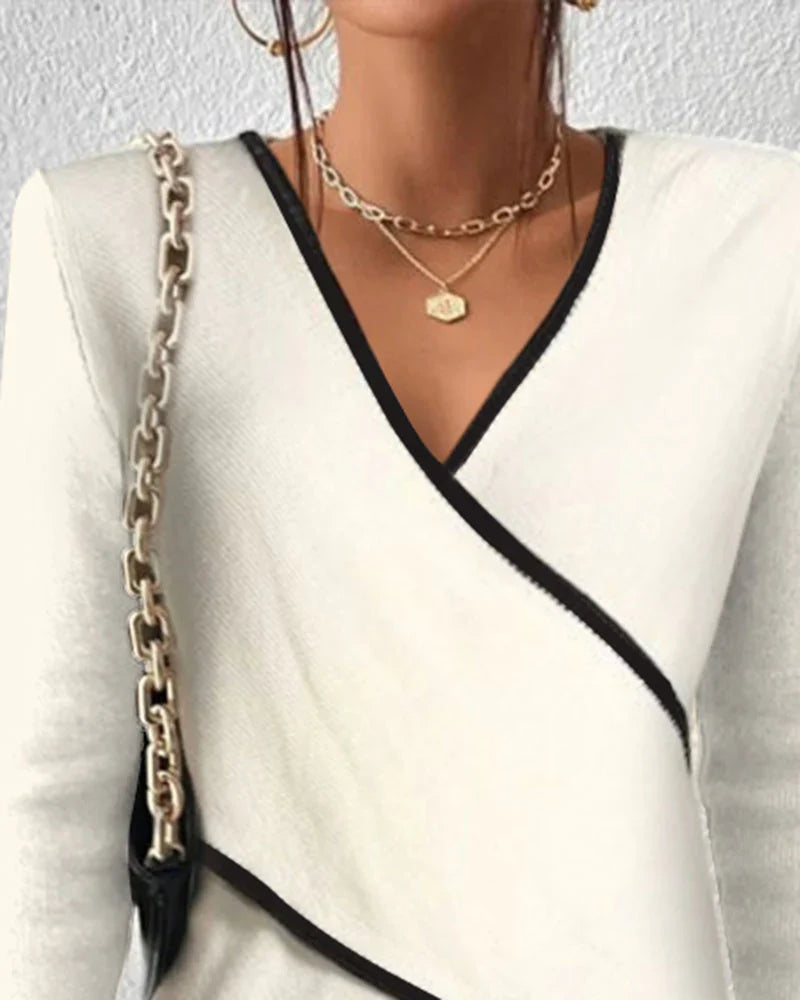 Ivey - Luxuriöser Pullover mit V-Ausschnitt für Damen