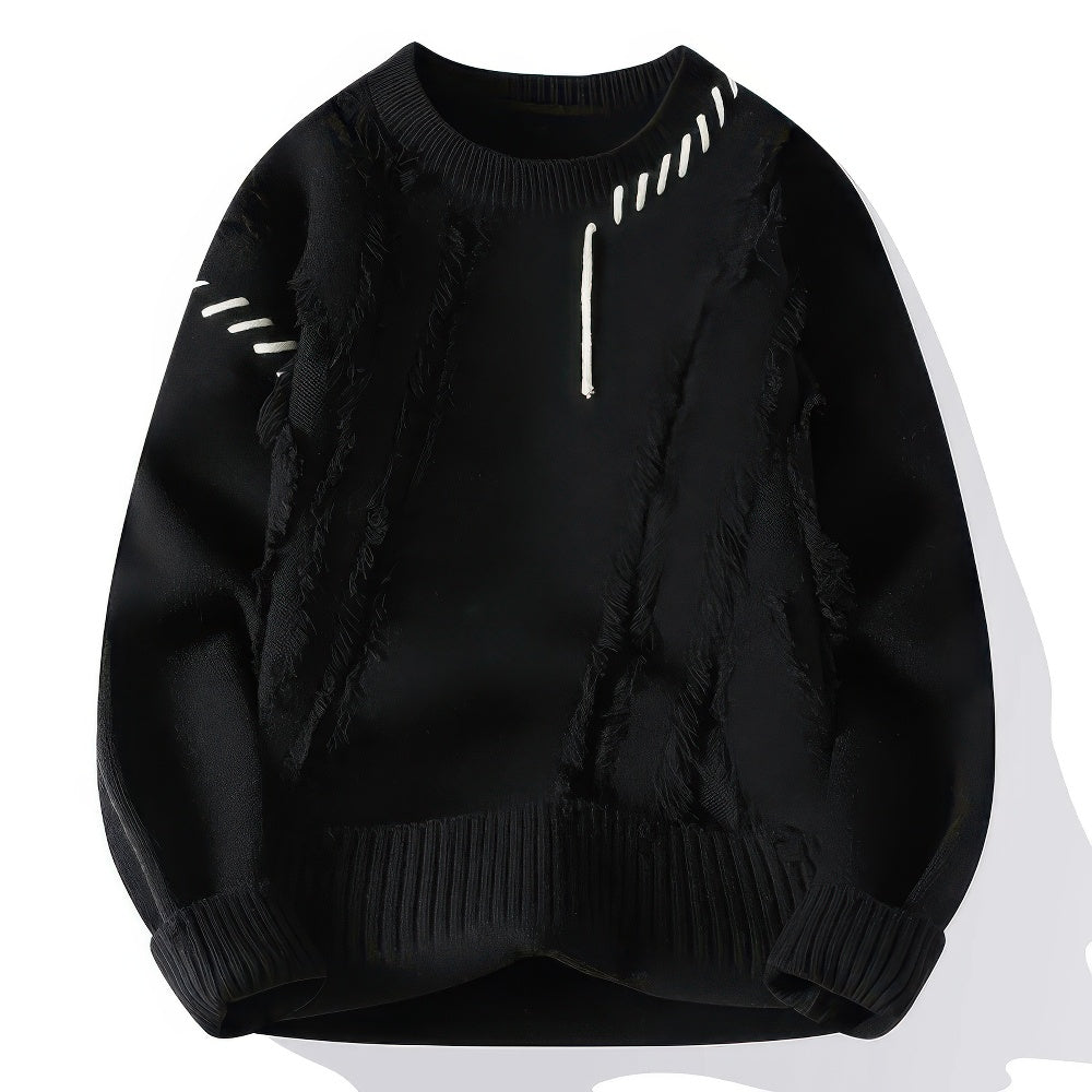 Mylo - Herren-Rollkragenpullover Patchwork