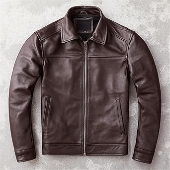 Klassische, luxuriöse, minimalistische Wildlederjacke für Herren