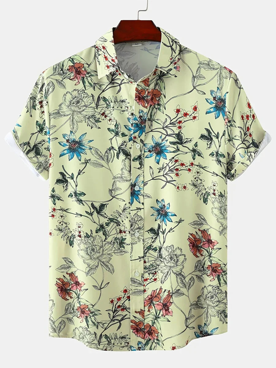 Gerwin - Herren Hemd mit Blumenmuster