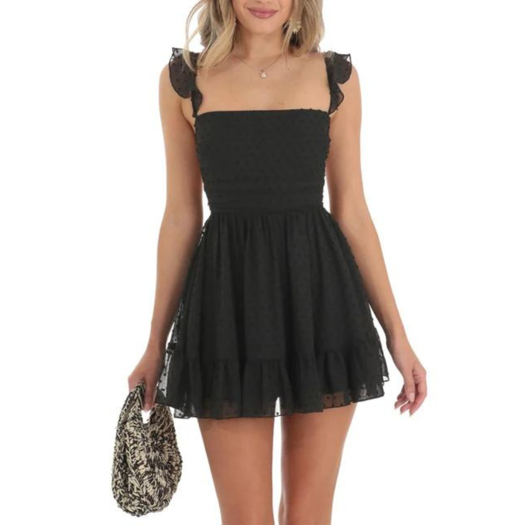 Elke Mini Kleid | Elegantes Damen-Minikleid mit rückenfreiem Charme